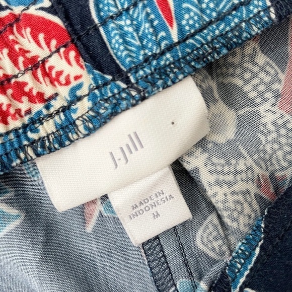 J. Jill Boho Floral Print Lagenlook Lightweight Wide Leg Casual Pants Size M - Picture 10 of 11